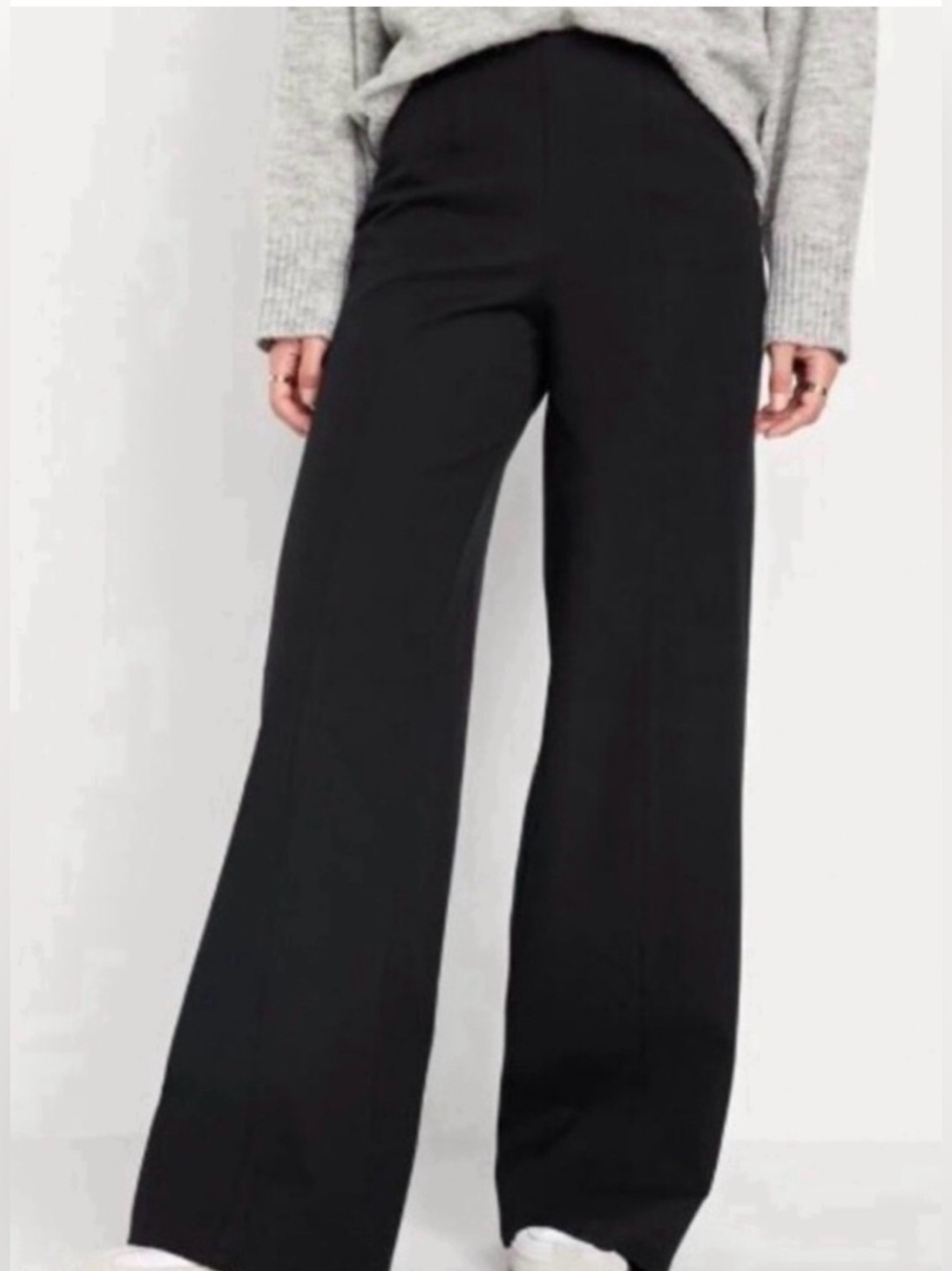 Old Navy Pixie High-Rise Wide-Leg Women's Pull-on Pants - Navy Blue Small P